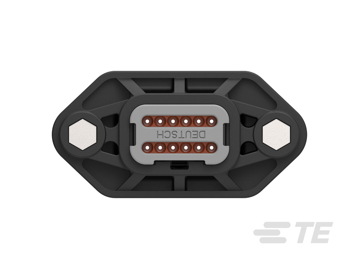 DT04-12PB-LE01 Deutsch DT 12-Way Receptacle Housing – Key B, Sealed Flange, E-Seal, End Cap
