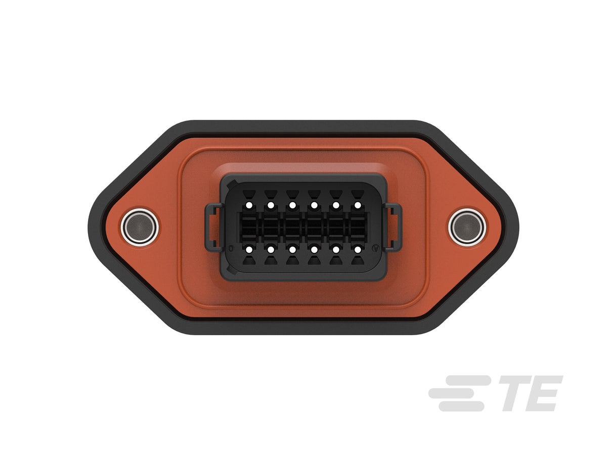 DT04-12PB-LE01 Deutsch DT 12-Way Receptacle Housing – Key B, Sealed Flange, E-Seal, End Cap