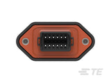 DT04-12PB-LE01 Deutsch DT 12-Way Receptacle Housing – Key B, Sealed Flange, E-Seal, End Cap
