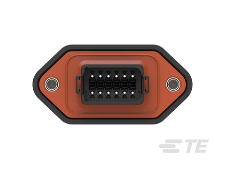 DT04-12PB-LE01 Deutsch DT 12-Way Receptacle Housing – Key B, Sealed Flange, E-Seal, End Cap