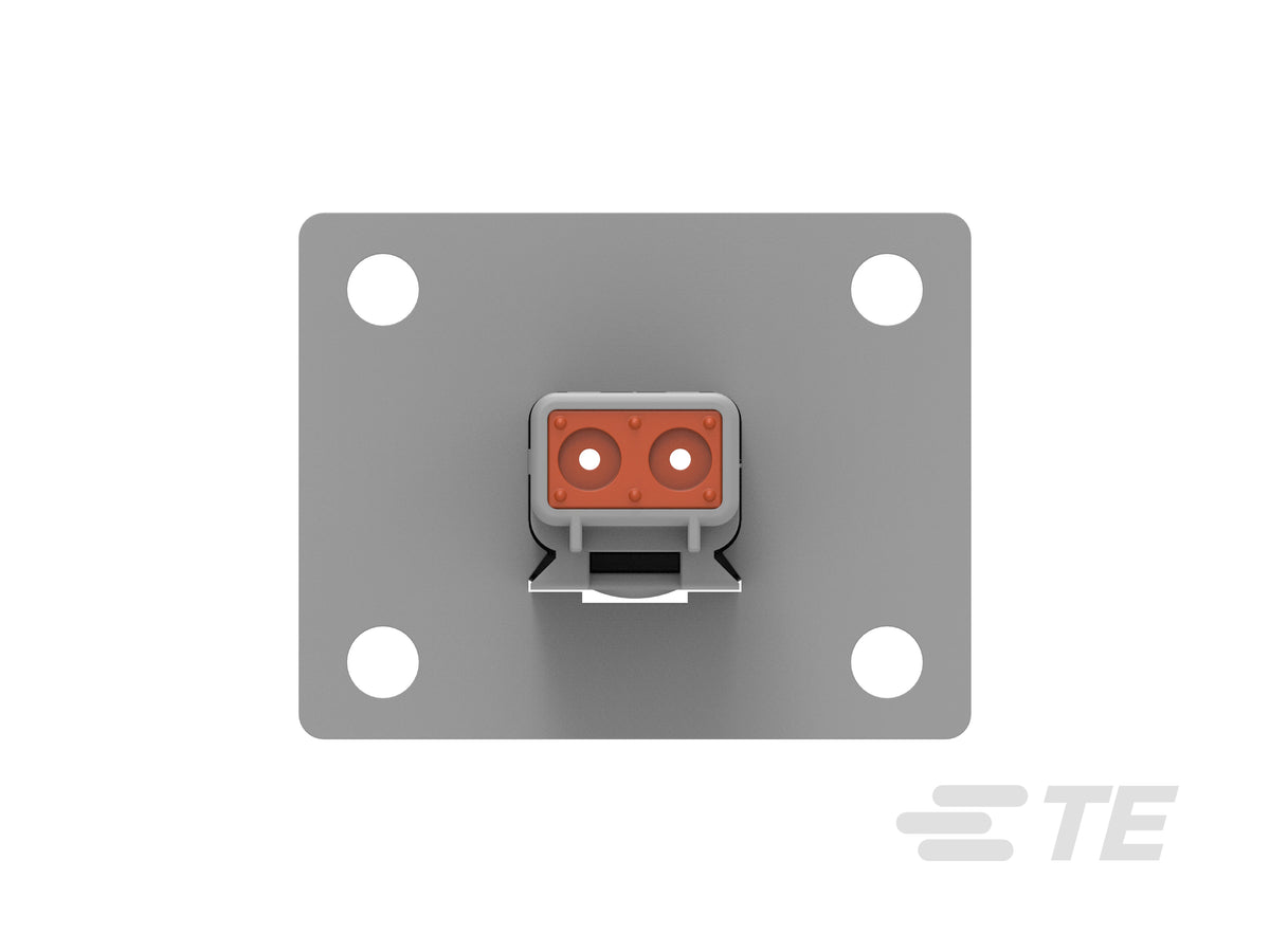 DT04-2P-L012 Deutsch DT 2-Way Flange Receptacle - Pin, Welded Flange