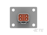 DT04-4P-L012 Deutsch DT 4-Way Welded-Flange Receptacle - Pin, N-Seal