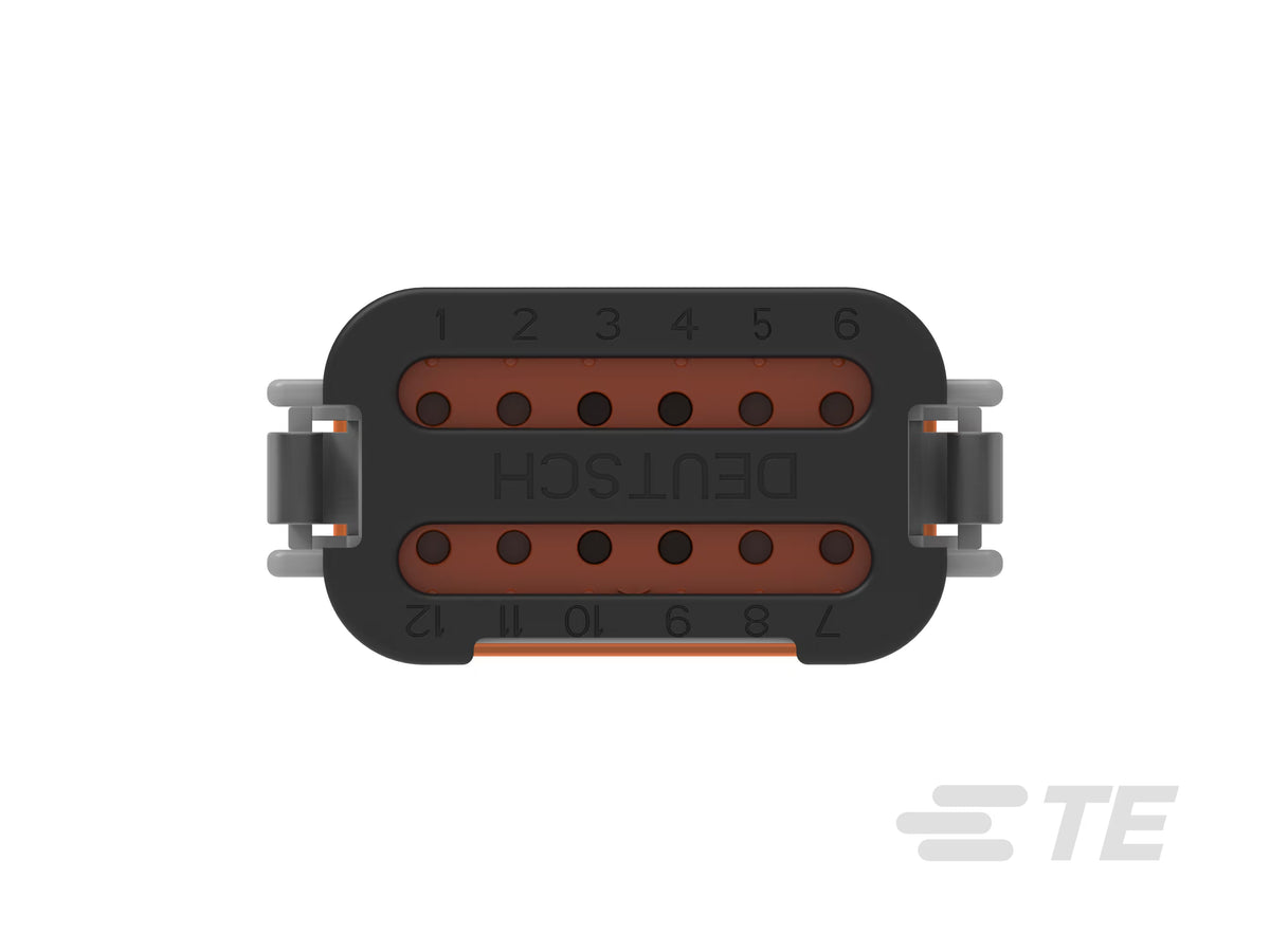 DT06-12SA-C017 Deutsch DT 12-Way Plug Housing - Socket, Key A, Solid Rear Grommet & End Cap