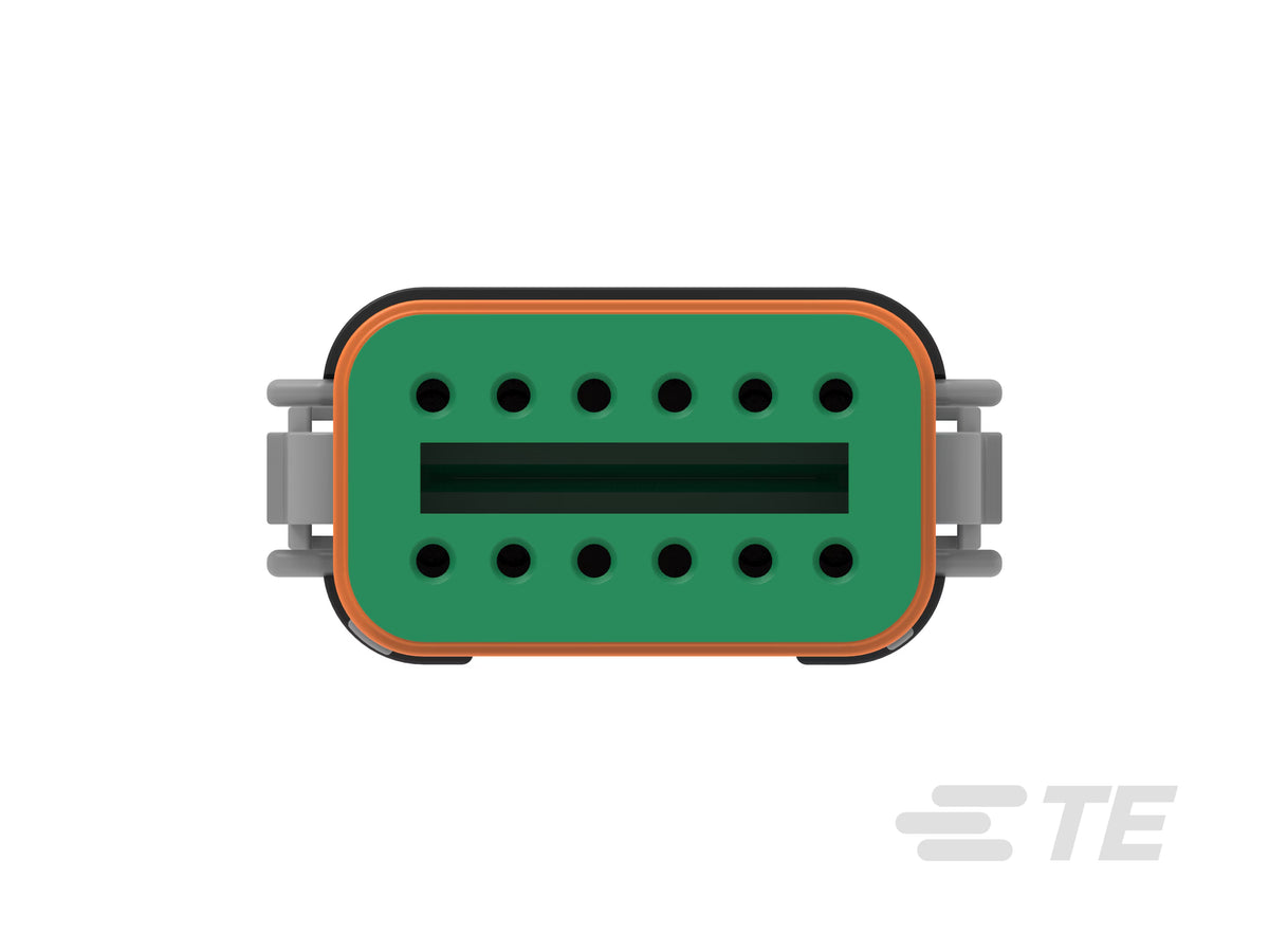 DT06-12SA-C017 Deutsch DT 12-Way Plug Housing - Socket, Key A, Solid Rear Grommet & End Cap