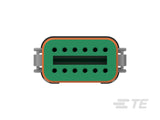 DT06-12SA-C017 Deutsch DT 12-Way Plug Housing - Socket, Key A, Solid Rear Grommet & End Cap