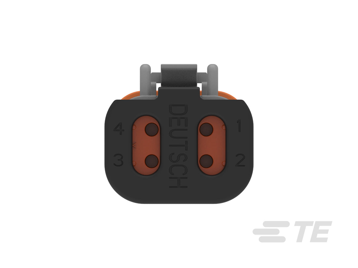 DT06-4S-C017 Deutsch DT 4-Way Plug Housing - Sockets, Solid Rear Grommet & End Cap