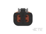 DT06-4S-C017 Deutsch DT 4-Way Plug Housing - Sockets, Solid Rear Grommet & End Cap