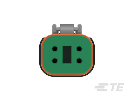 DT06-4S-C017 Deutsch DT 4-Way Plug Housing - Sockets, Solid Rear Grommet & End Cap