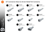 DT Connector Boot & Strain Relief Kit Contents