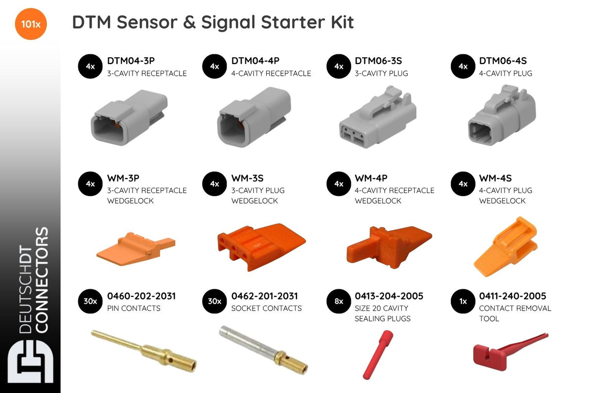 Deutsch DTM Sensor & Signal Starter Kit